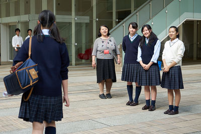 挨拶運動を実施 上野学園中学校 高等学校