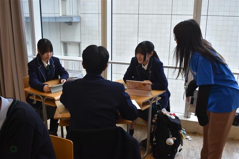 桜美林大学×上野学園 探究連携授業の様子3